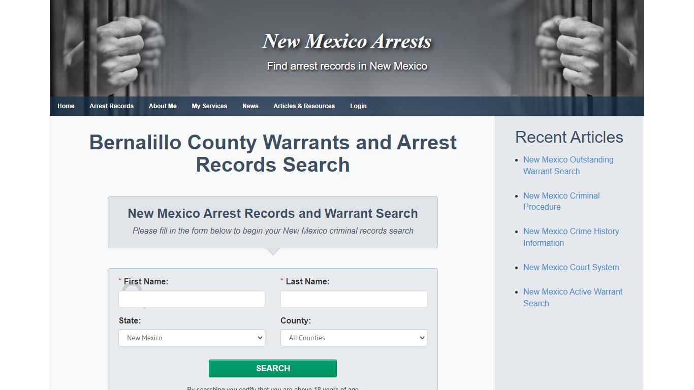 Bernalillo County Warrants and Arrest Records Search - New ...